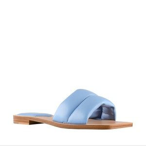 Marc Fisher Women’s Ralla Slide Sandals Color Blue , Size 6 . Brand New